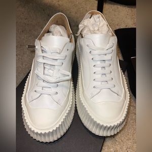 Jil Sander , leather sneakers, size 36 in a box.  worn, good condition